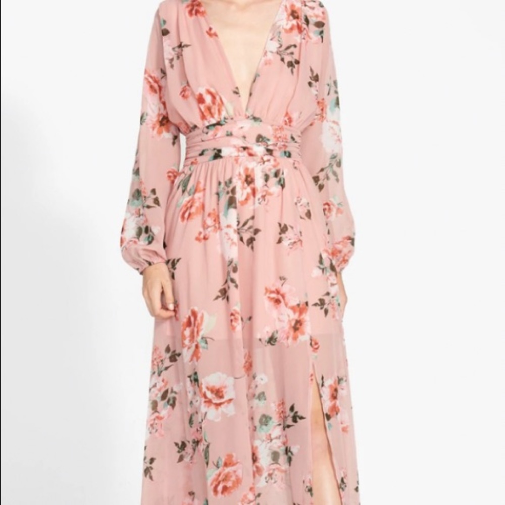 Alloy Apparel Penelope Plunge Dress- TALL